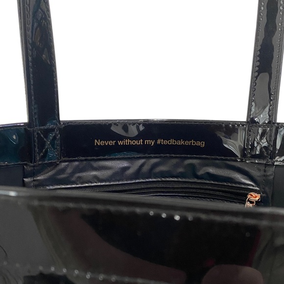 Ted Baker London Black Large Knot Bow Icon Tote Bag - shiny - black - Large - Picture 11 of 15